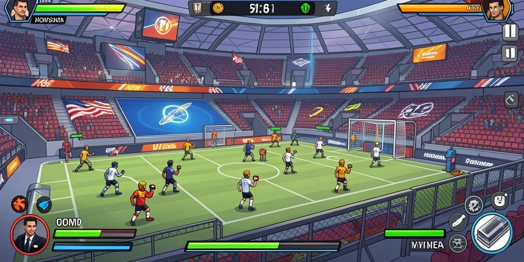 Adegan gameplay seru dengan aksi yang mendebarkan.