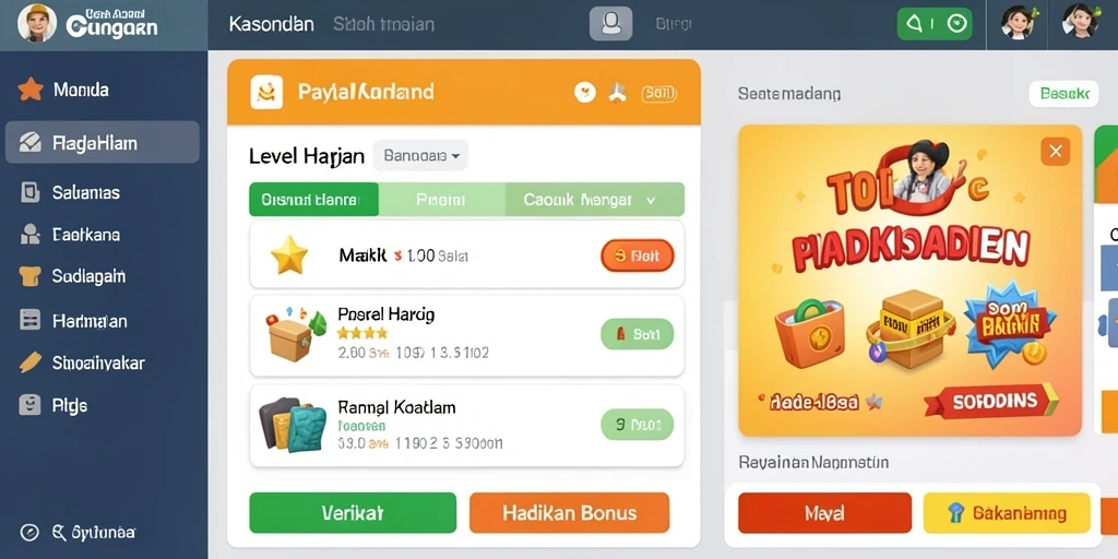 Gameplay seru dengan berbagai tantangan di KERANGWIN.
