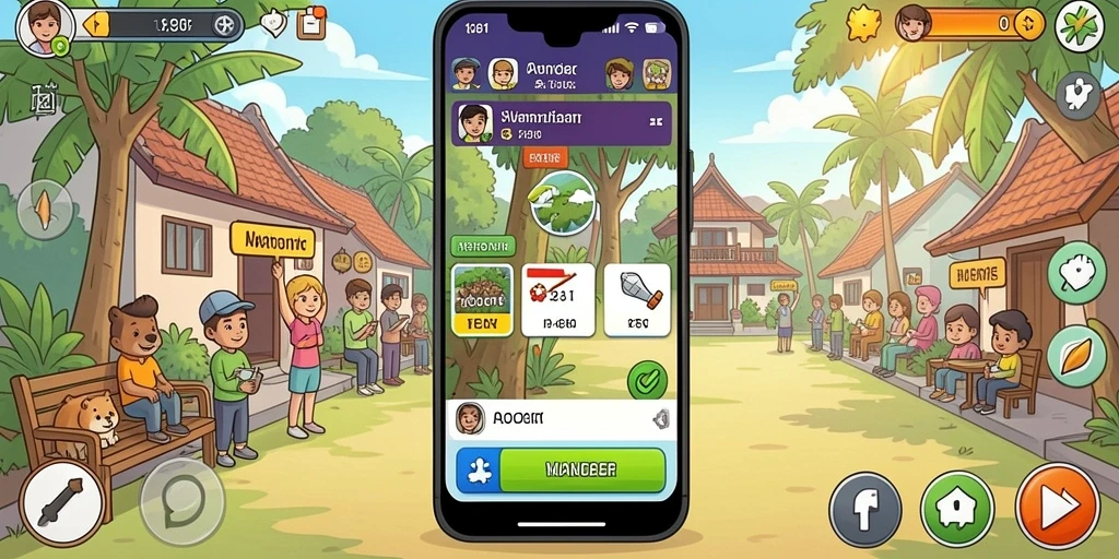 Karakter unik yang membuat permainan semakin seru.